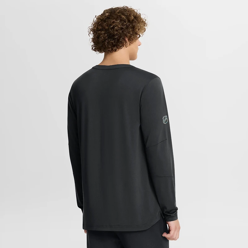 T-shirt à manches longues Fanatics Black Authentic Pro Rink Tech des Hurricanes de la Caroline pour hommes