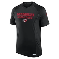T-shirt technique authentique Pro Rink des Hurricanes de la Caroline pour hommes Fanatics Black