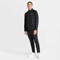 Men's Fanatics Black Carolina Hurricanes Authentic Pro Tonal Rink Raglan Quarter-Zip Pullover