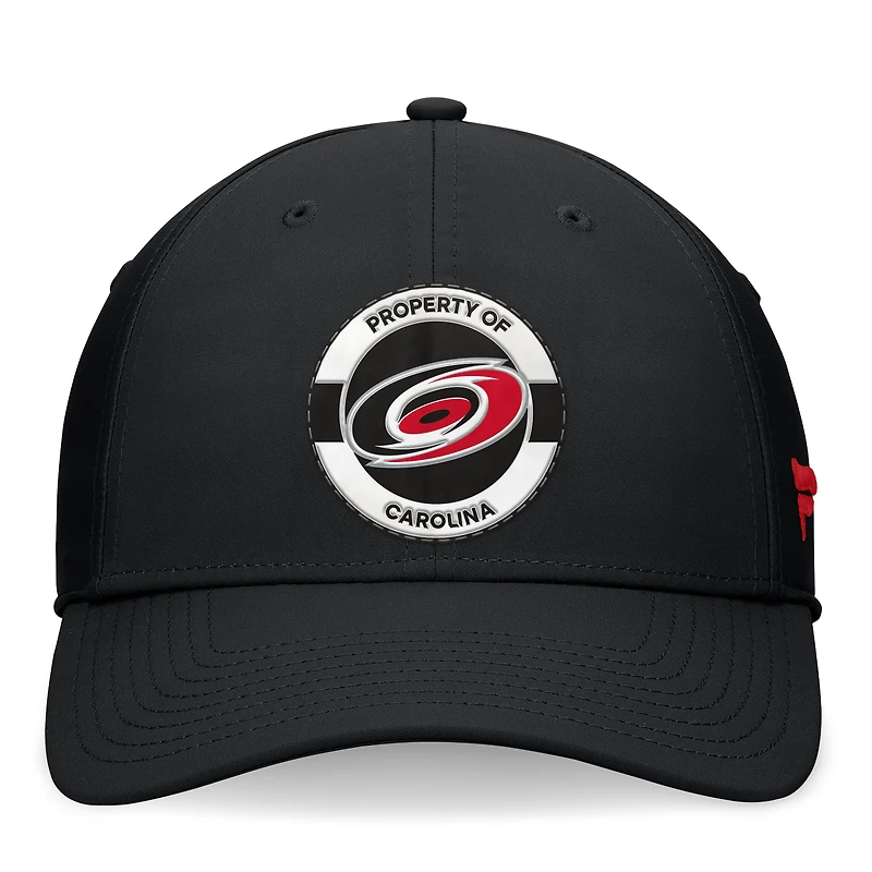 Men's Fanatics Black Carolina Hurricanes Authentic Pro Training Camp Flex Hat