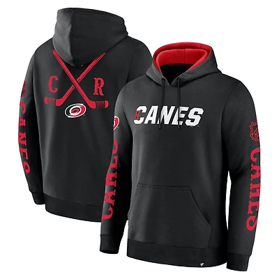 Sweat à capuche en polaire Big City Legacy pour homme Fanatics Black Carolina Hurricanes