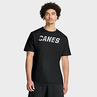 T-shirt Fanatics noir pour homme avec logo vieilli des Hurricanes de la Caroline
