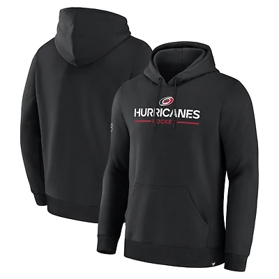 Men's Fanatics Black Carolina Hurricanes Primary Fleece Pullover Hoodie