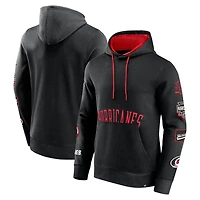 Sweat à capuche noir Fanatics pour homme, Wild Winner, Hurricanes de la Caroline