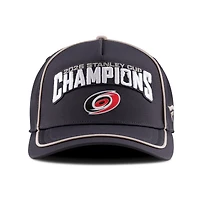 Men's Fanatics  Charcoal Carolina Hurricanes 2026 Stanley Cup Champions Locker Room Structured Adjustable Hat