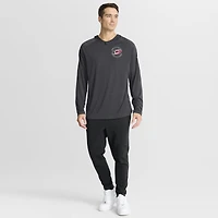 Men's Fanatics Charcoal Carolina Hurricanes Authentic Pro Rink Raglan Hoodie