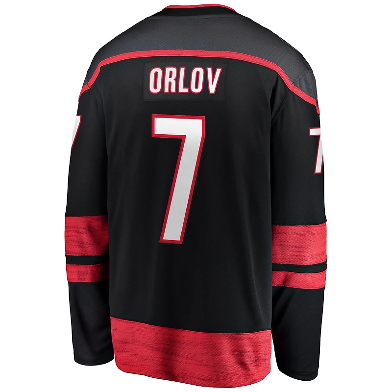 Men's Fanatics Dmitry Orlov Black Carolina Hurricanes Home Breakaway Jersey