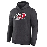 Sweat à capuche essentiel Fanatics Heather Charcoal Carolina Hurricanes pour homme