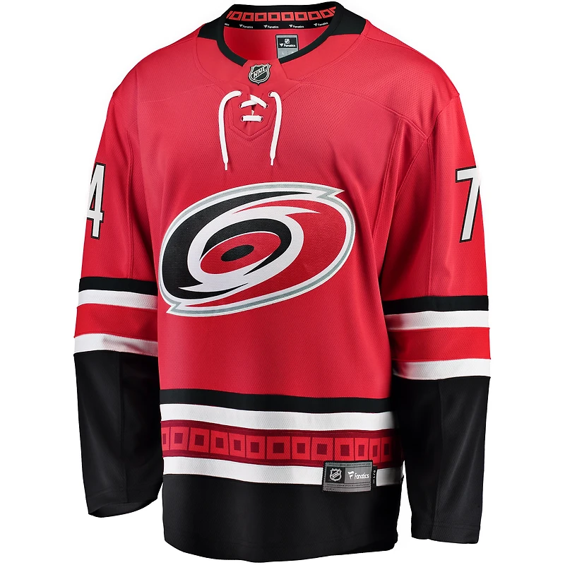 Men's Fanatics Jaccob Slavin Red Carolina Hurricanes Alternate Breakaway Player Jersey