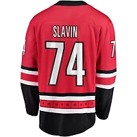 Men's Fanatics Jaccob Slavin Red Carolina Hurricanes Alternate Breakaway Player Jersey