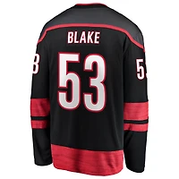 Men's Fanatics Jackson Blake Black Carolina Hurricanes Home Breakaway Jersey