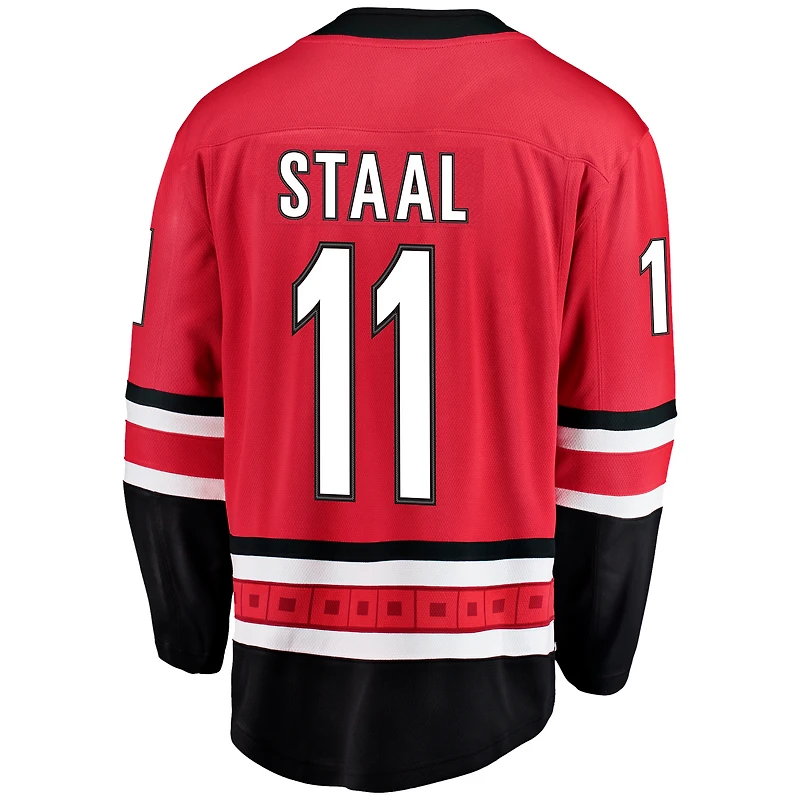 Fanatics Jordan Staal pour hommes, maillot Breakaway alternatif des Hurricanes de la Caroline, rouge
