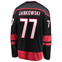 Men's Fanatics Mark Jankowski Black Carolina Hurricanes Home Breakaway Jersey
