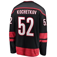 Men's Fanatics Pyotr Kochetkov Black Carolina Hurricanes Home Premier Breakaway Player Jersey
