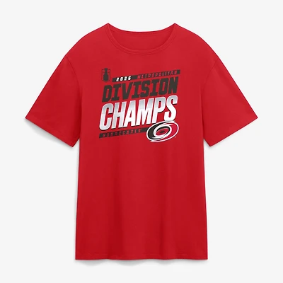 Men's Fanatics Red Carolina Hurricanes 2026 Metropolitan Division Champions T-Shirt