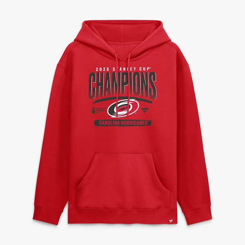 Men's Fanatics Red Carolina Hurricanes 2026 Stanley Cup Champions Signature Roster Hoodie