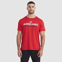 T-shirt technique authentique Pro Rink des Hurricanes de la Caroline pour homme, rouge, Fanatics