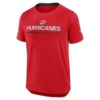 Men's Fanatics Red Carolina Hurricanes Authentic Pro Rink Tech T-Shirt