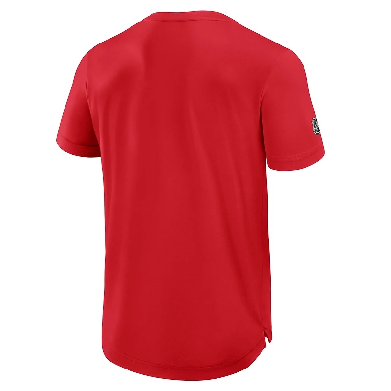 Men's Fanatics Red Carolina Hurricanes Authentic Pro Rink Tech T-Shirt