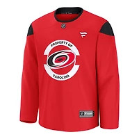 Men's Fanatics Red Carolina Hurricanes Practice Jersey