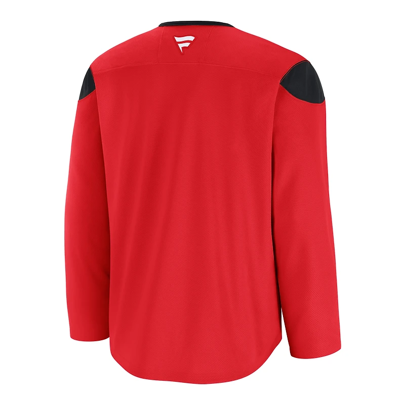 Maillot d'entraînement Fanatics Red Carolina Hurricanes pour hommes