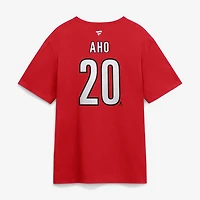 Men's Fanatics Sebastian Aho Red Carolina Hurricanes 2026 Stanley Cup Champions Big & Tall Name Number T-Shirt