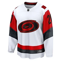 Men's Fanatics Sebastian Aho White Carolina Hurricanes Away Breakaway Jersey