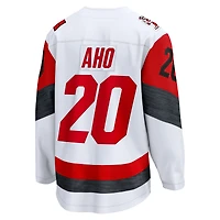 Men's Fanatics Sebastian Aho White Carolina Hurricanes Away Breakaway Jersey