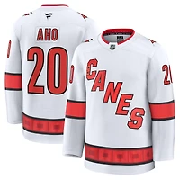 Maillot extérieur Premium blanc Carolina Hurricanes Fanatics Sebastian Aho pour homme