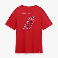 T-shirt authentique Fanatics Seth Jarvis, Hurricanes de la Caroline, champions Coupe Stanley 2026, avec nom et numéro superposés.