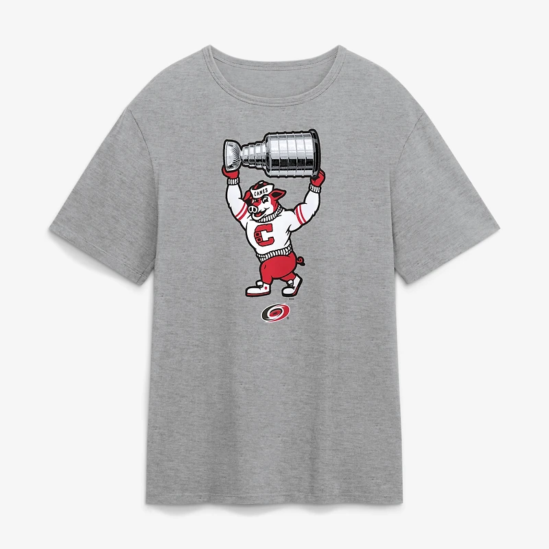 Men's Fanatics Steel Carolina Hurricanes Stormy Raise the Cup T-Shirt