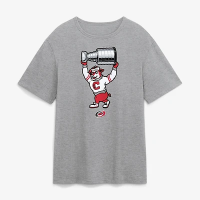Men's Fanatics Steel Carolina Hurricanes Stormy Raise the Cup T-Shirt