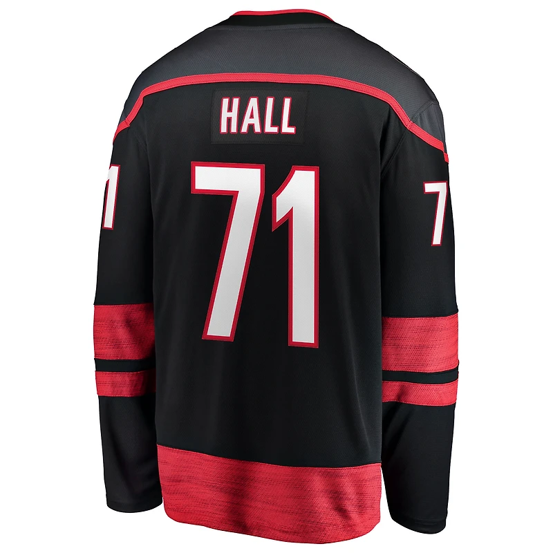 Men's Fanatics Taylor Hall Black Carolina Hurricanes Home Breakaway Jersey