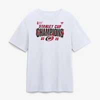 Men's Fanatics White Carolina Hurricanes 2026 Stanley Cup Champions Roster Jersey T-Shirt