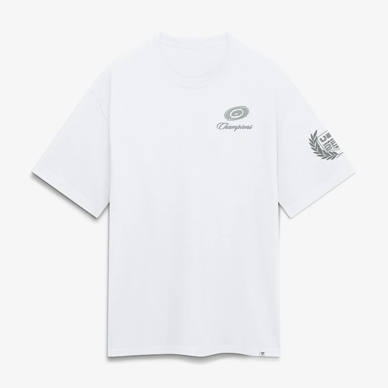 Men's Fanatics White Carolina Hurricanes 2026 Stanley Cup Champions USA 250 Heavyweight T-Shirt
