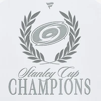 T-shirt Fanatics blanc pour homme, Carolina Hurricanes, champions de la Coupe Stanley 2026, USA 250, poids lourd