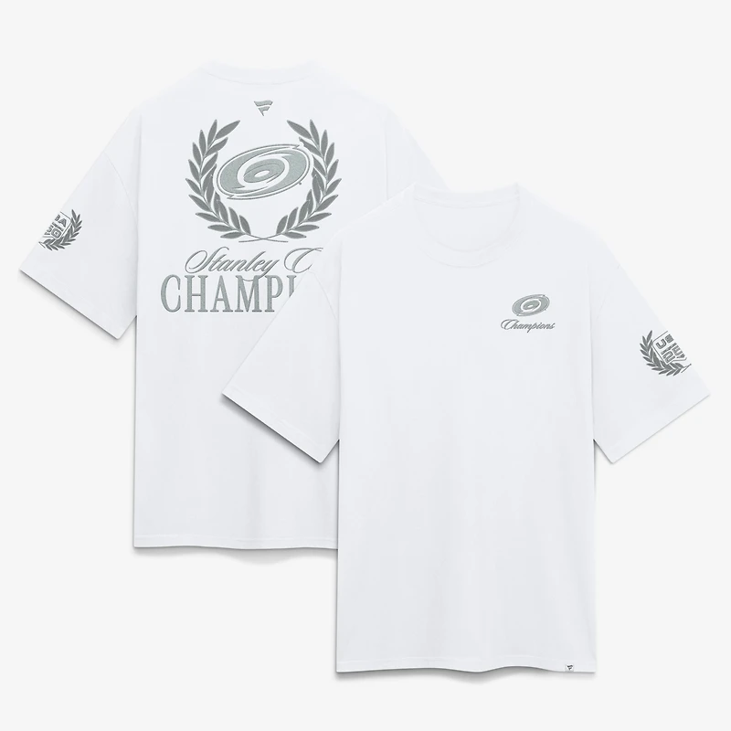 Men's Fanatics White Carolina Hurricanes 2026 Stanley Cup Champions USA 250 Heavyweight T-Shirt