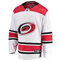 Hommes Fanatics Branded White Carolina Hurricanes Breakaway Away - Maillot vierge