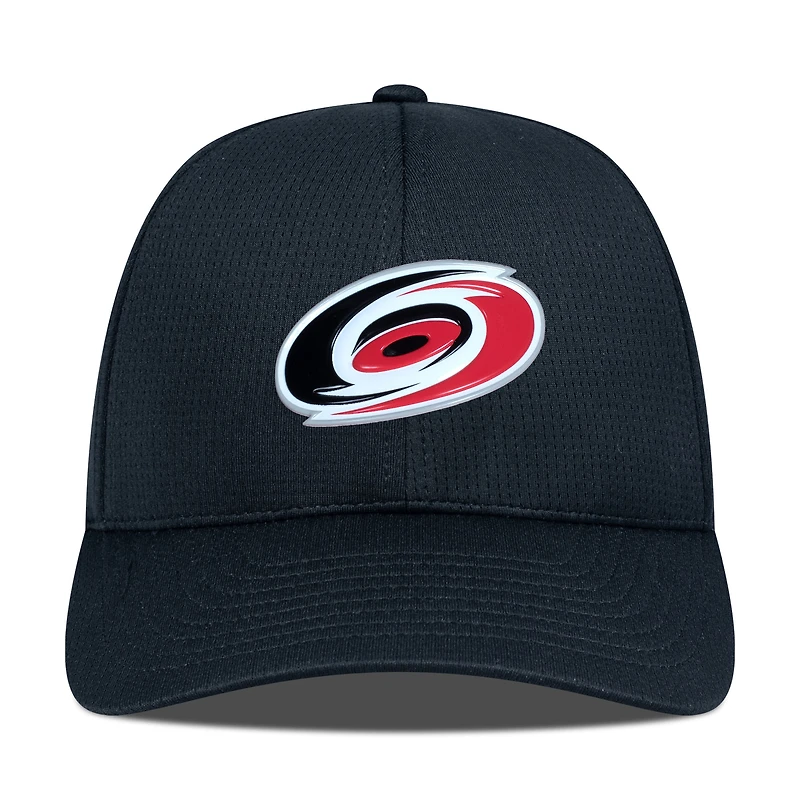 Men's Levelwear Black Carolina Hurricanes Zephyr Insignia Core Structured Adjustable Hat