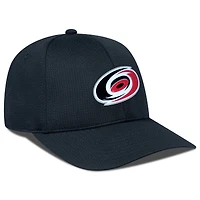 Casquette ajustable structurée Zephyr Insignia Core pour homme de Levelwear Black Carolina Hurricanes
