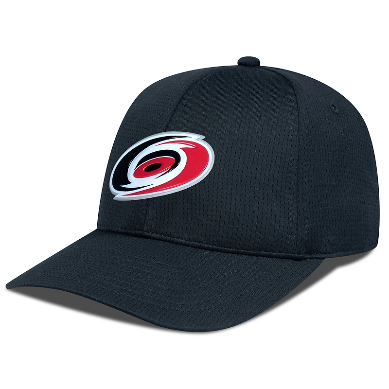 Men's Levelwear Black Carolina Hurricanes Zephyr Insignia Core Structured Adjustable Hat