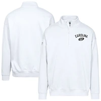 Sweat-shirt à glissière quart de tour Murray City Capsule blanc pour homme Levelwear Carolina Hurricanes