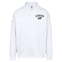 Sweat-shirt à glissière quart de tour Murray City Capsule blanc pour homme Levelwear Carolina Hurricanes