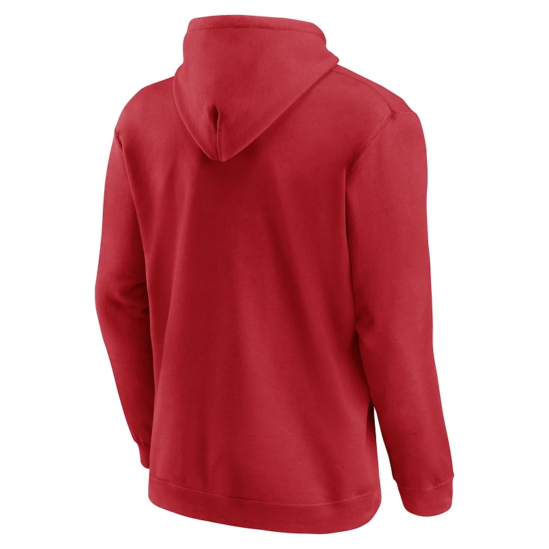 Men's Logo Athletic Red Carolina Hurricanes Essential Hoodie