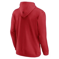 Men's Logo Athletic Red Carolina Hurricanes Essential Hoodie