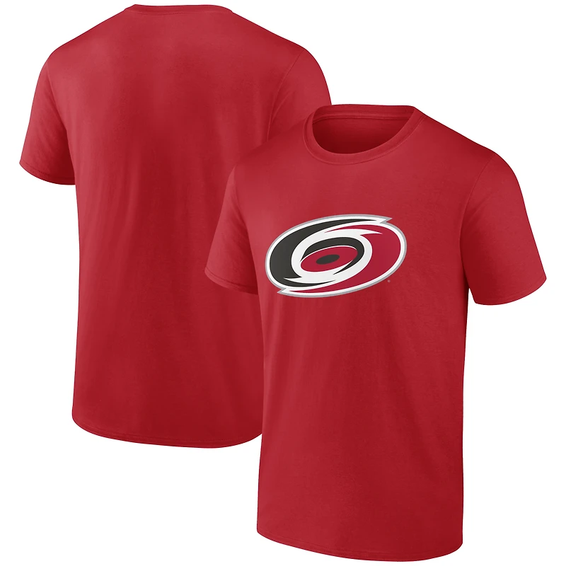T-shirt essentiel pour homme avec logo athlétique rouge des Hurricanes de la Caroline