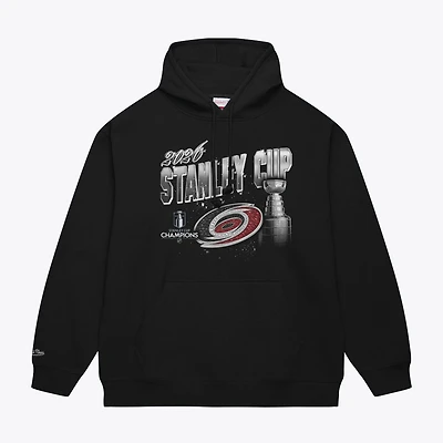 Men's Mitchell & Ness Black Carolina Hurricanes 2026 Stanley Cup Champions Trophy Hoodie