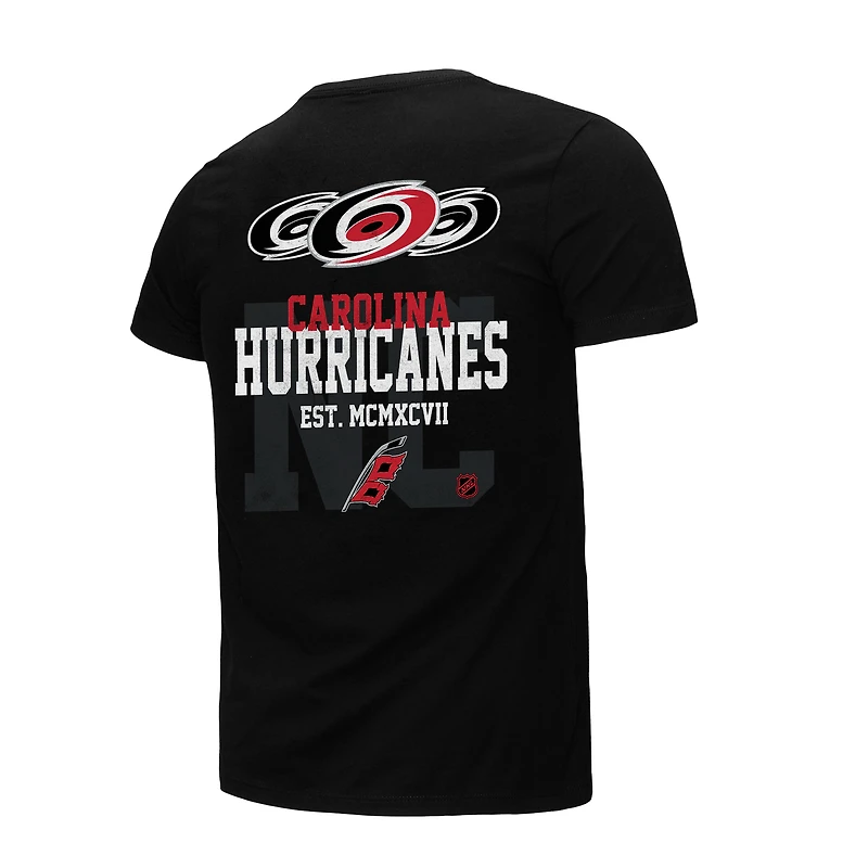 T-shirt noir Mitchell & Ness pour homme, domicile des Hurricanes de la Caroline