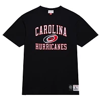 T-shirt flammé légendaire des Hurricanes de la Caroline Mitchell & Ness pour hommes noir