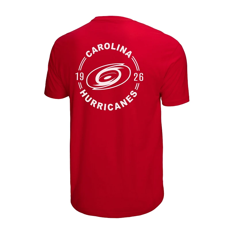 Men's Mitchell & Ness Red Carolina Hurricanes Core Penalty Box 3.0 T-Shirt